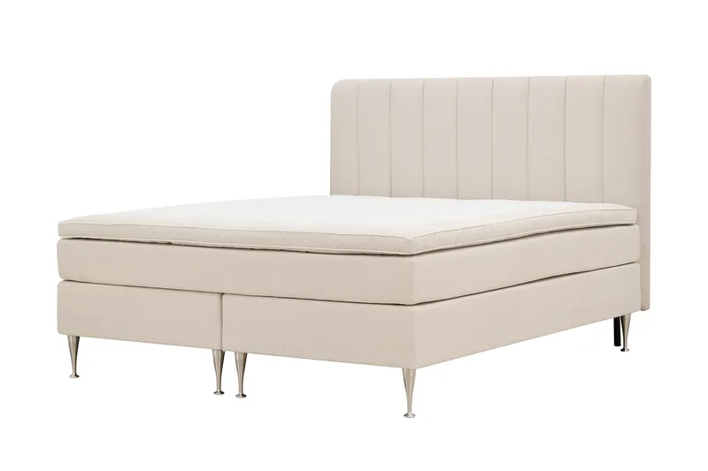 Hilton High Komplett Sängpaket 160x200 cm - Ljusbeige - Möbler - Säng - Kontinentalsäng