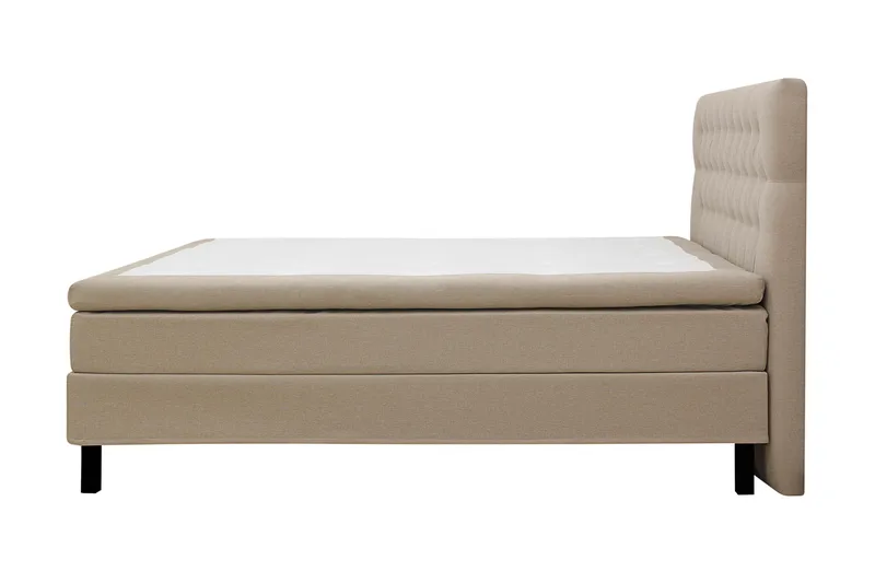 Hilton Komplett Sängpaket 160x200 cm Kontinentalsäng med diamant sänggavel - Beige - Möbler - Säng - Kontinentalsäng