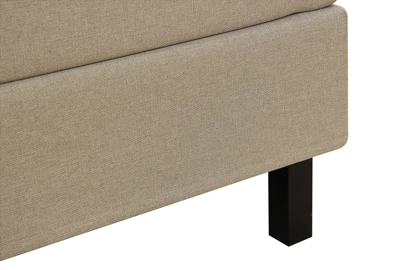 Hilton Komplett Sängpaket 160x200 cm Kontinentalsäng med diamant sänggavel - Beige - Möbler - Säng - Kontinentalsäng