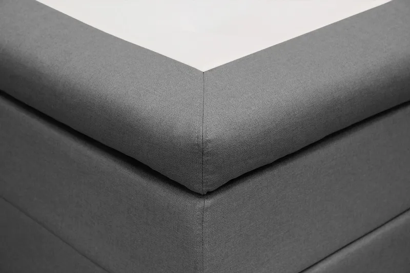 Hilton Komplett Sängpaket 160x200 cm Kontinentalsäng med diamant sänggavel - Grå - Möbler - Säng - Kontinentalsäng