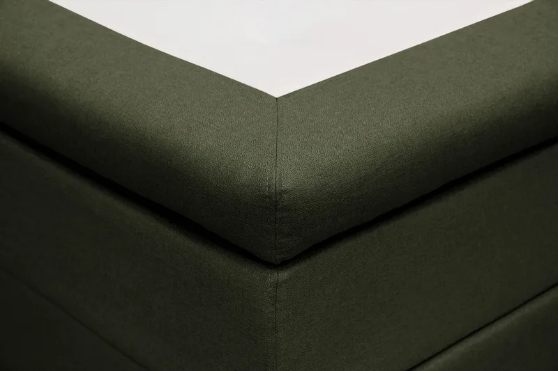 Hilton Komplett Sängpaket 160x200 cm Kontinentalsäng med diamant sänggavel - Grön - Möbler - Säng - Kontinentalsäng