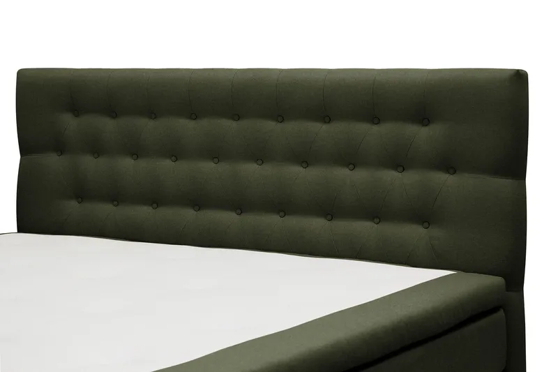 Hilton Komplett Sängpaket 160x200 cm Kontinentalsäng med diamant sänggavel - Grön - Möbler - Säng - Kontinentalsäng