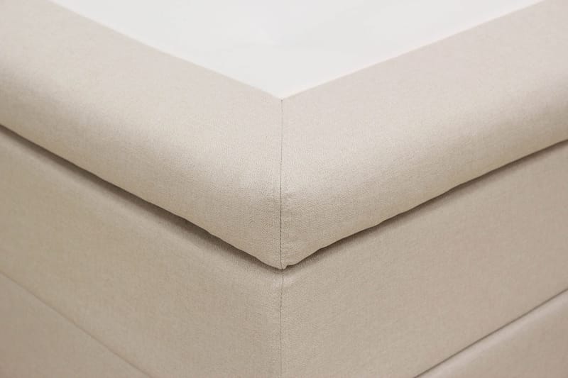 Hilton Komplett Sängpaket 160x200 cm Kontinentalsäng med rutad sänggavel - Beige - Möbler - Säng - Komplett sängpaket