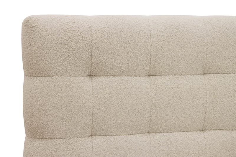 Hilton Komplett Sängpaket 160x200 cm Kontinentalsäng med rutad sänggavel - Beige - Möbler - Säng - Komplett sängpaket