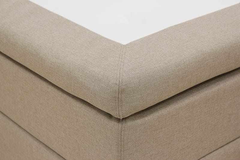 Hilton Komplett Sängpaket 160x200 cm Kontinentalsäng med rutad sänggavel - Beige - Möbler - Säng - Kontinentalsäng