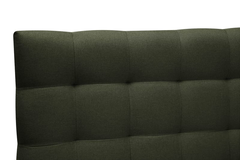 Hilton Komplett Sängpaket 160x200 cm Kontinentalsäng med rutad sänggavel - Grön - Möbler - Säng - Komplett sängpaket