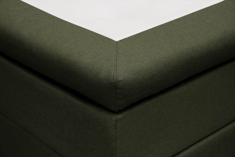 Hilton Komplett Sängpaket 160x200 cm Kontinentalsäng med rutad sänggavel - Grön - Möbler - Säng - Komplett sängpaket