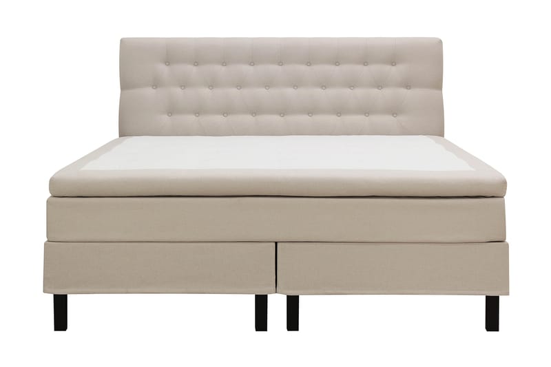 Hilton Komplett Sängpaket 180x200 cm Kontinentalsäng med diamant sänggavel - Beige - Möbler - Säng - Komplett sängpaket