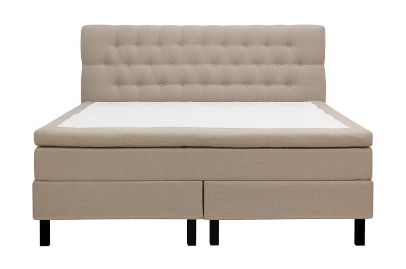 Hilton Komplett Sängpaket 180x200 cm Kontinentalsäng med diamant sänggavel - Beige - Möbler - Säng - Komplett sängpaket