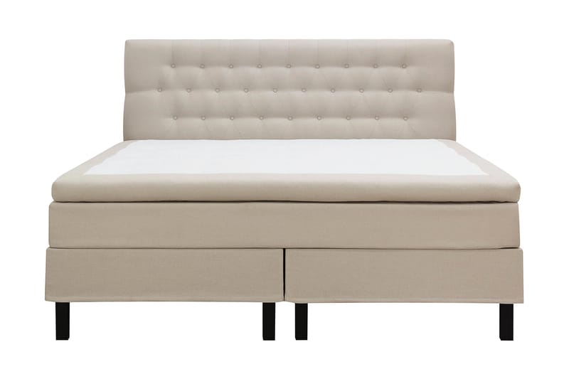 Hilton Komplett Sängpaket 180x200 cm Kontinentalsäng med diamant sänggavel - Beige - Möbler - Säng - Komplett sängpaket