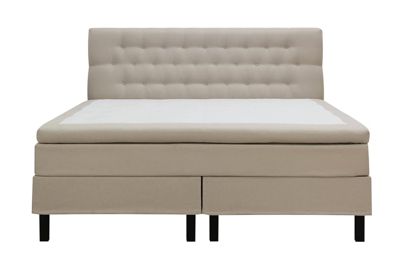 Hilton Komplett Sängpaket 180x200 cm Kontinentalsäng med diamant sänggavel - Beige - Möbler - Säng - Komplett sängpaket