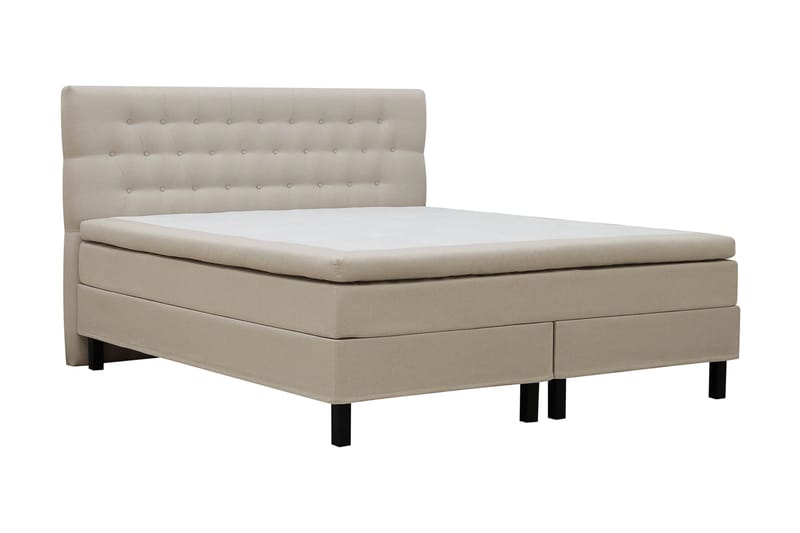 Hilton Komplett Sängpaket 180x200 cm Kontinentalsäng med diamant sänggavel - Beige - Möbler - Säng - Komplett sängpaket
