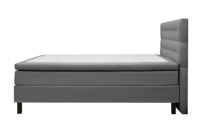 Hilton Komplett Sängpaket 180x200 cm Kontinentalsäng med diamant sänggavel - Grå - Möbler - Säng - Kontinentalsäng