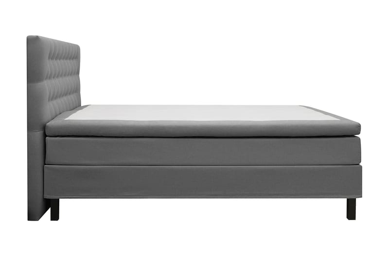 Hilton Komplett Sängpaket 180x200 cm Kontinentalsäng med diamant sänggavel - Grå - Möbler - Säng - Komplett sängpaket