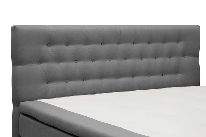 Hilton Komplett Sängpaket 180x200 cm Kontinentalsäng med diamant sänggavel - Grå - Möbler - Säng - Komplett sängpaket
