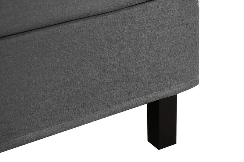Hilton Komplett Sängpaket 180x200 cm Kontinentalsäng med diamant sänggavel - Grå - Möbler - Säng - Komplett sängpaket