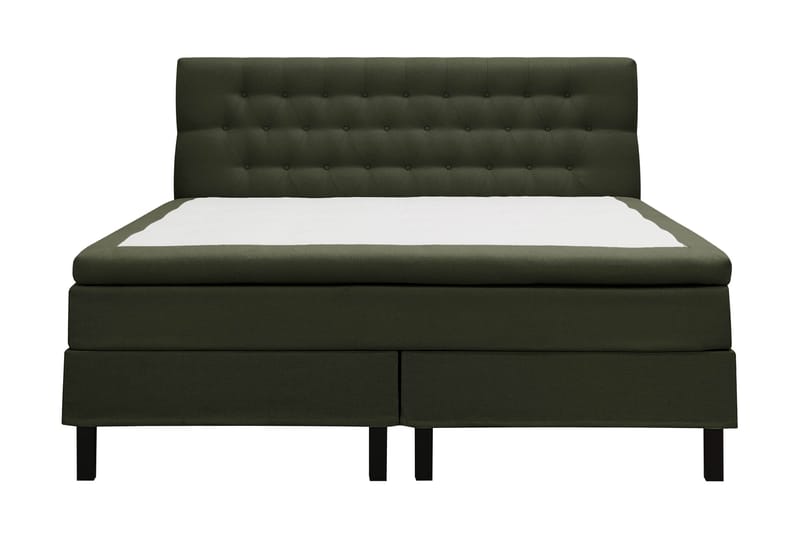 Hilton Komplett Sängpaket 180x200 cm Kontinentalsäng med diamant sänggavel - Grön - Möbler - Säng - Komplett sängpaket