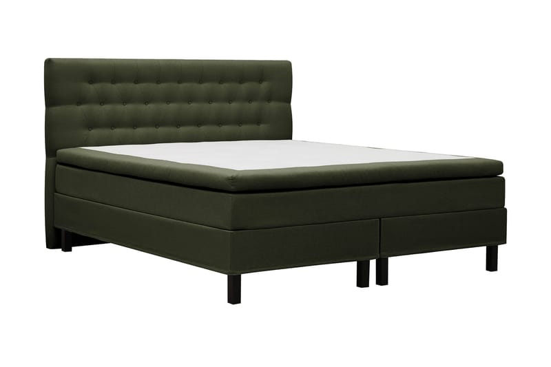 Hilton Komplett Sängpaket 180x200 cm Kontinentalsäng med diamant sänggavel - Grön - Möbler - Säng - Komplett sängpaket