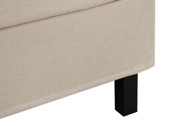 Hilton Komplett Sängpaket 180x200 cm Kontinentalsäng med rutad sänggavel - Beige - Möbler - Säng - Kontinentalsäng