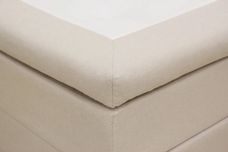 Hilton Komplett Sängpaket 180x200 cm Kontinentalsäng med rutad sänggavel - Beige - Möbler - Säng - Kontinentalsäng
