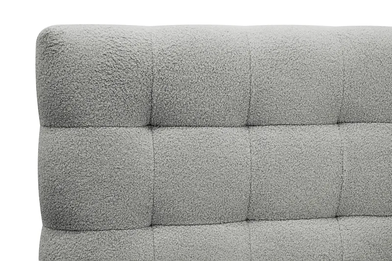 Hilton Komplett Sängpaket 180x200 cm Kontinentalsäng med rutad sänggavel - Grå - Möbler - Säng - Kontinentalsäng