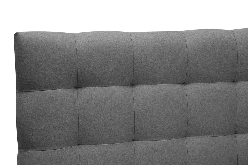 Hilton Komplett Sängpaket 180x200 cm Kontinentalsäng med rutad sänggavel - Grå - Möbler - Säng - Kontinentalsäng