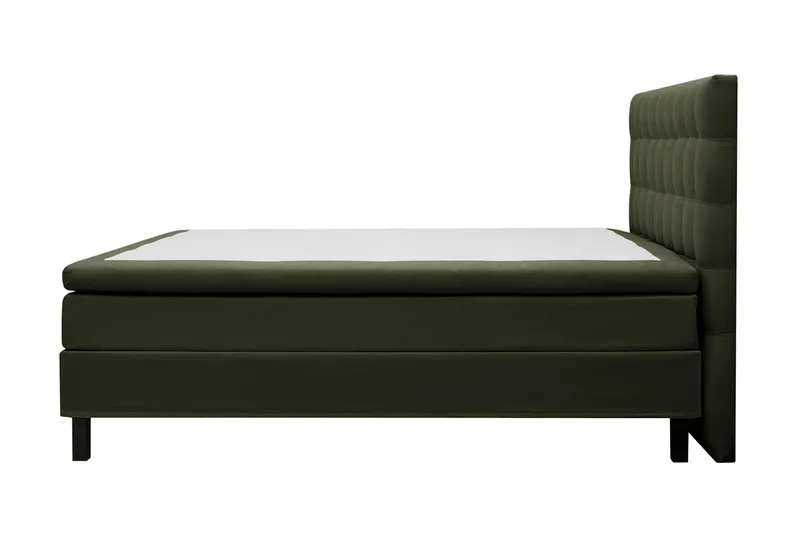 Hilton Komplett Sängpaket 180x200 cm Kontinentalsäng med rutad sänggavel - Grön - Möbler - Säng - Kontinentalsäng