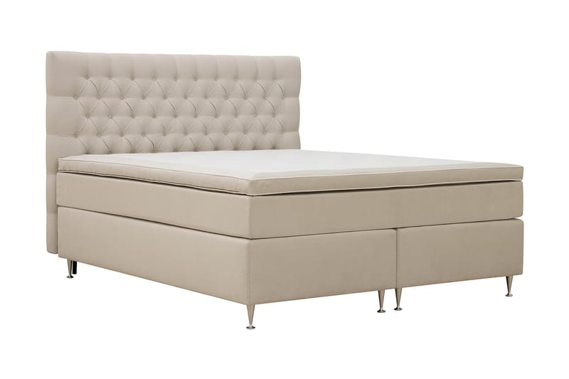 Hilton lyx Komplett Sängpaket 160x200 cm - Beige - Möbler - Säng - Komplett sängpaket