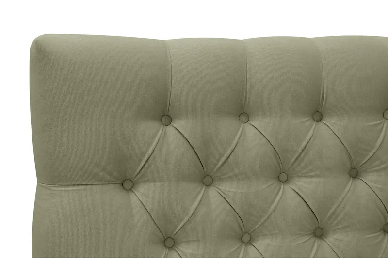 Hilton Lyx Komplett Sängpaket 160x200 cm Kontinentalsäng med knappad sänggavel i sammet - Olivgrön / Sammet - Möbler - Säng - Kontinentalsäng