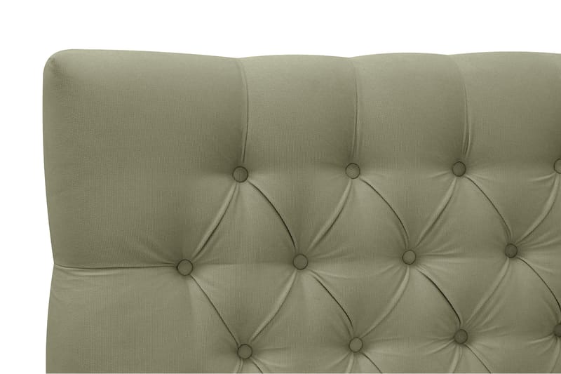 Hilton lyx Komplett Sängpaket 160x200 cm Kontinentalsäng med knappad sänggavel i sammet - Olivgrön / Sammet - Möbler - Säng - Komplett sängpaket