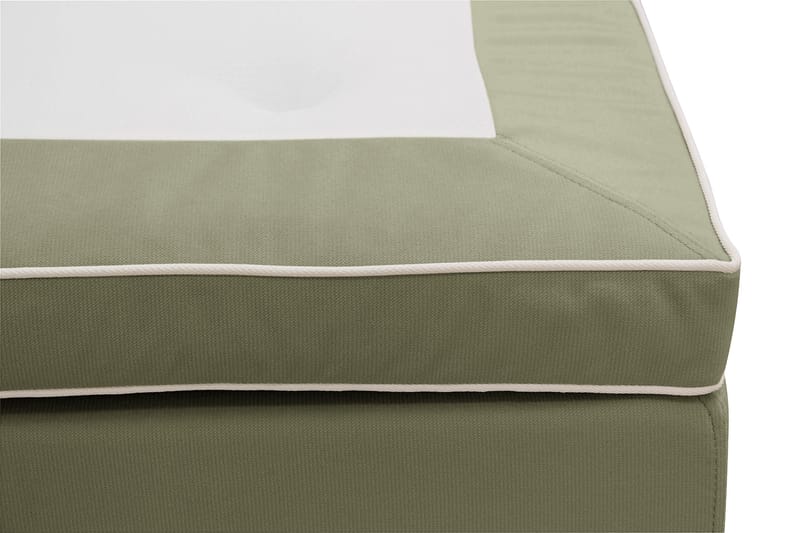 Hilton lyx Komplett Sängpaket 160x200 cm Kontinentalsäng med knappad sänggavel i sammet - Olivgrön / Sammet - Möbler - Säng - Komplett sängpaket