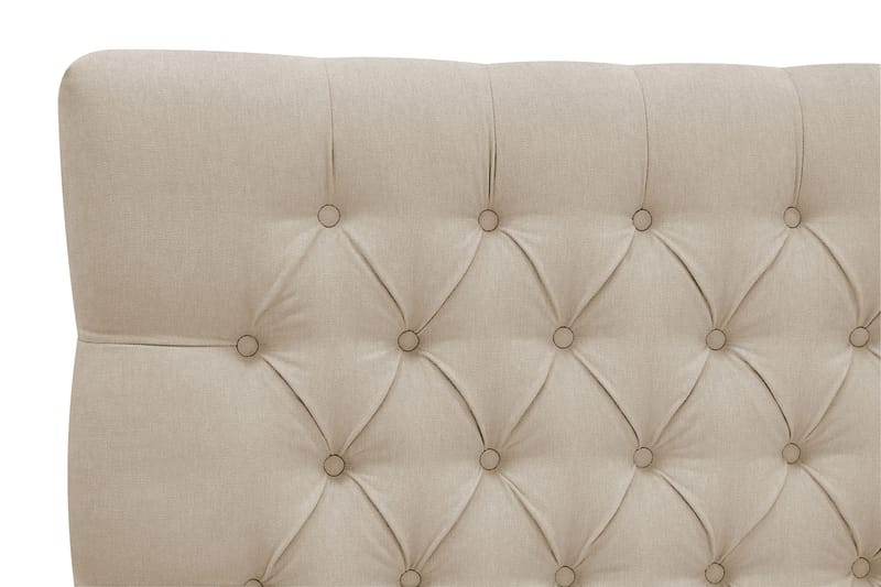Hilton Lyx Komplett Sängpaket 180x200 cm Kontinentalsäng med knappad sänggavel - Beige - Möbler - Säng - Kontinentalsäng