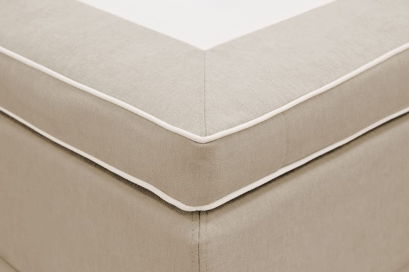Hilton lyx Komplett Sängpaket 180x200 cm Kontinentalsäng med knappad sänggavel - Beige - Möbler - Säng - Komplett sängpaket