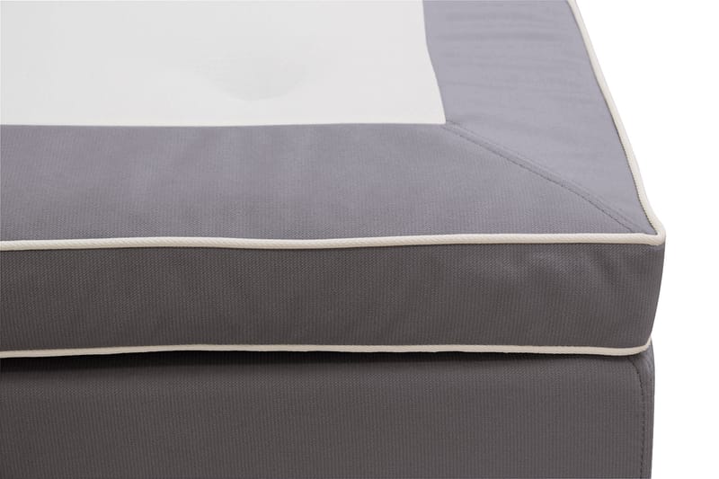 Hilton lyx Komplett Sängpaket 180x200 cm Kontinentalsäng med knappad sänggavel - Grå - Möbler - Säng - Komplett sängpaket