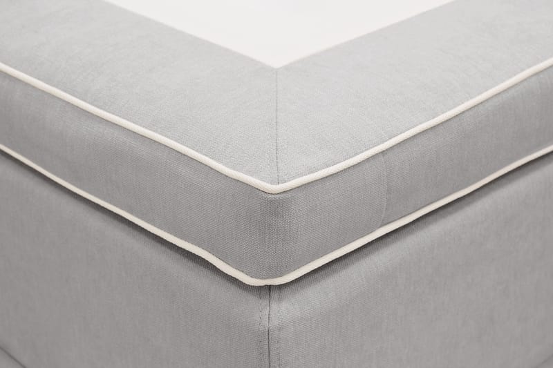 Hilton lyx Komplett Sängpaket 180x200 cm Kontinentalsäng med knappad sänggavel - Grå - Möbler - Säng - Komplett sängpaket