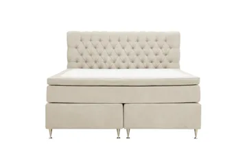 Hilton Lyx Komplett Sängpaket 180x200 cm Kontinentalsäng med knappad sänggavel i chenille