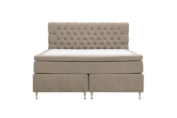 Hilton Lyx Komplett Sängpaket 180x200 cm Kontinentalsäng med knappad sänggavel i chenille