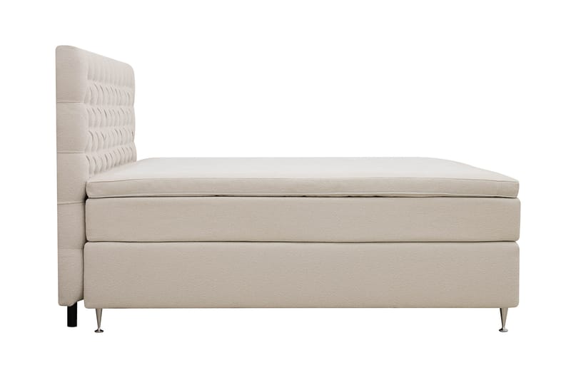 Hilton lyx Komplett Sängpaket 180x200 cm Kontinentalsäng med knappad sänggavel - Ivory - Möbler - Säng - Komplett sängpaket