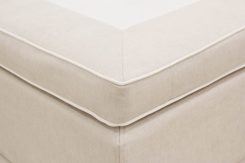 Hilton lyx Komplett Sängpaket 180x200 cm Kontinentalsäng med knappad sänggavel - Ljusbeige - Möbler - Säng - Komplett sängpaket