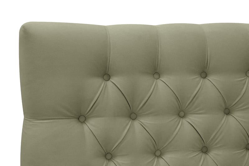 Hilton lyx Komplett Sängpaket 180x200 cm Kontinentalsäng med knappad sänggavel - Olivgrön - Möbler - Säng - Komplett sängpaket