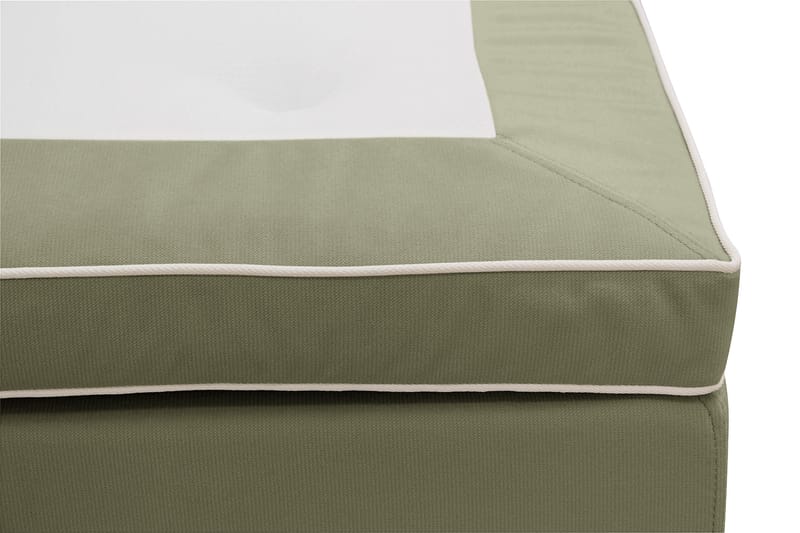 Hilton lyx Komplett Sängpaket 180x200 cm Kontinentalsäng med knappad sänggavel - Olivgrön - Möbler - Säng - Komplett sängpaket
