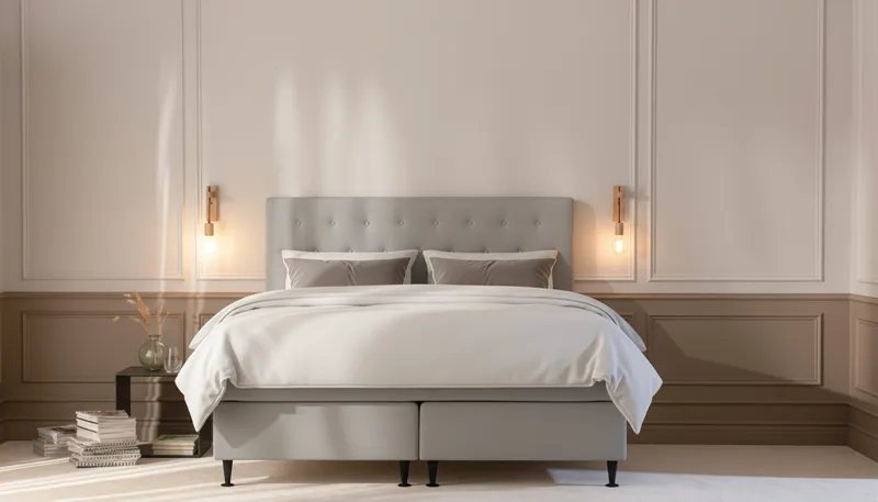 Hilton Plus Komplett Sängpaket 180x200 cm - Grå - Möbler - Säng - Komplett sängpaket