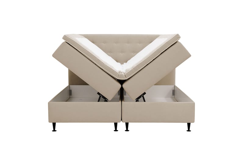 Hilton Plus Komplett Sängpaket med Förvaring 160x200 cm - Beige - Möbler - Säng - Kontinentalsäng