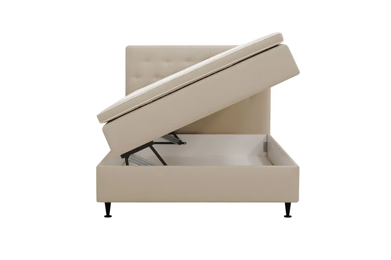 Hilton Plus Komplett Sängpaket med Förvaring 120x200 cm - Beige - Möbler - Säng - Kontinentalsäng