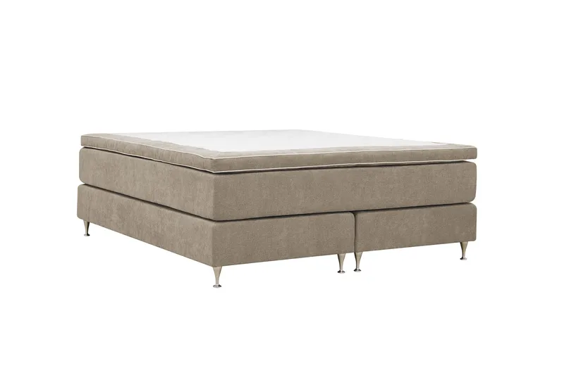 Hilton Premium Kontinentalsäng 180x200 cm - Ljusbrun Tyg - Möbler - Säng - Kontinentalsäng