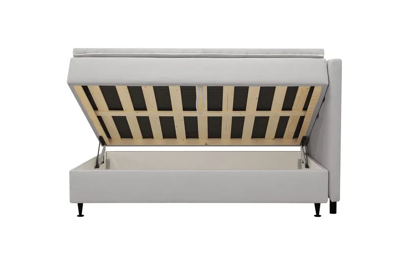 Hilton Plus Kontinentalsäng med Förvaring 120x200 cm - Grå - Möbler - Säng - Kontinentalsäng