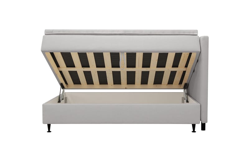 Hilton Plus Komplett Sängpaket med Förvaring 120x200 cm - Grå - Möbler - Säng - Kontinentalsäng