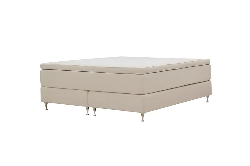 Hilton Premium Kontinentalsäng 180x200 cm - Ljusbeige Bouclé - Möbler - Säng - Kontinentalsäng