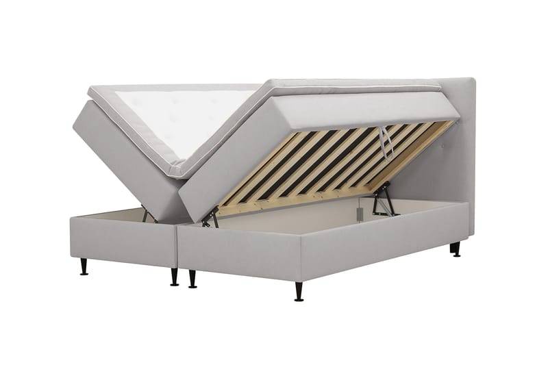 Hilton Plus Komplett Sängpaket med Förvaring 180x200 cm - Grå - Möbler - Säng - Kontinentalsäng