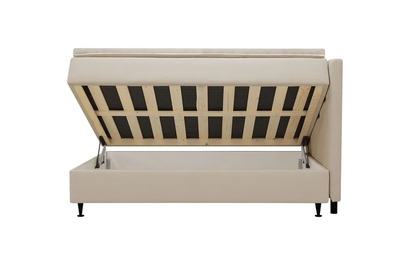 Hilton Plus Komplett Sängpaket med Förvaring 140x200 cm - Beige - Möbler - Säng - Kontinentalsäng